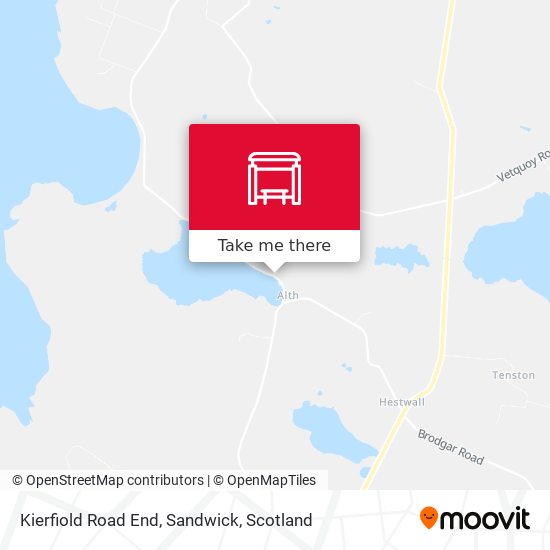 Kierfiold Road End, Sandwick map