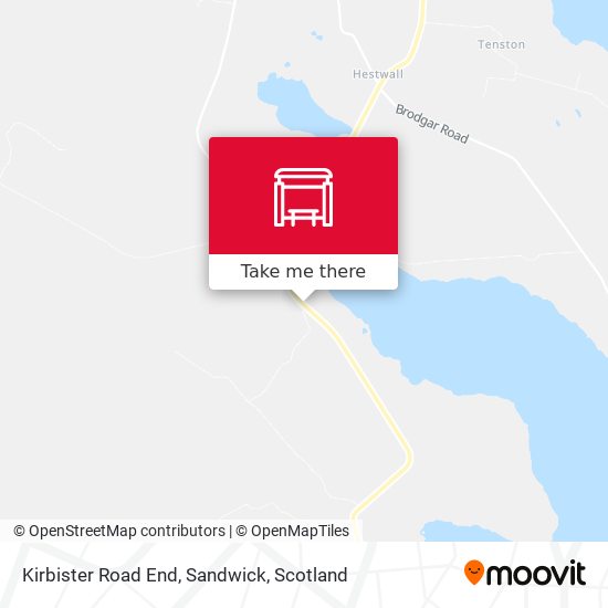 Kirbister Road End, Sandwick map