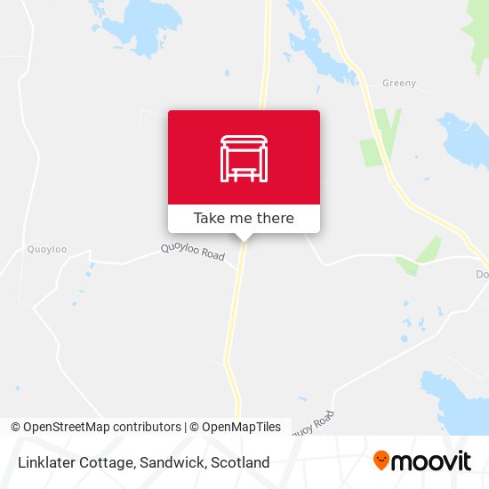 Linklater Cottage, Sandwick map