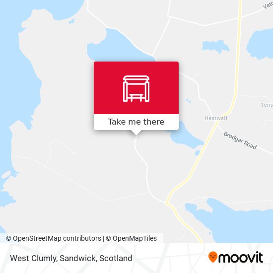 West Clumly, Sandwick map