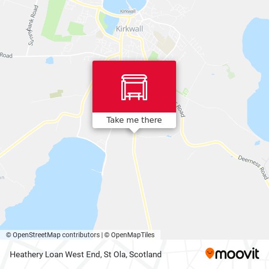 Heathery Loan West End, St Ola map