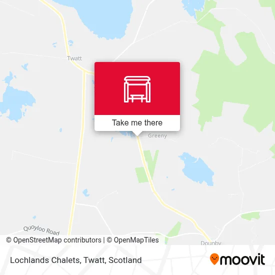 Lochlands Chalets, Twatt map