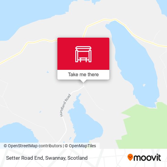 Setter Road End, Swannay map