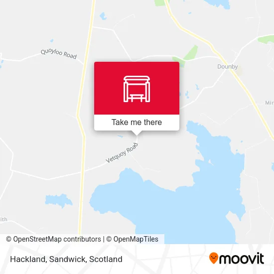 Hackland, Sandwick map