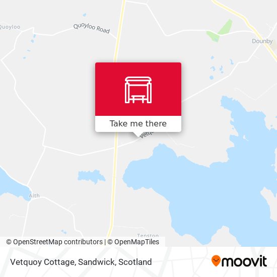 Vetquoy Cottage, Sandwick map