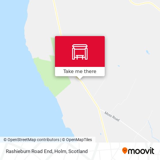Rashieburn Road End, Holm map