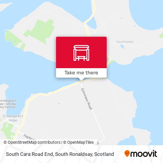 South Cara Road End, South Ronaldsay map