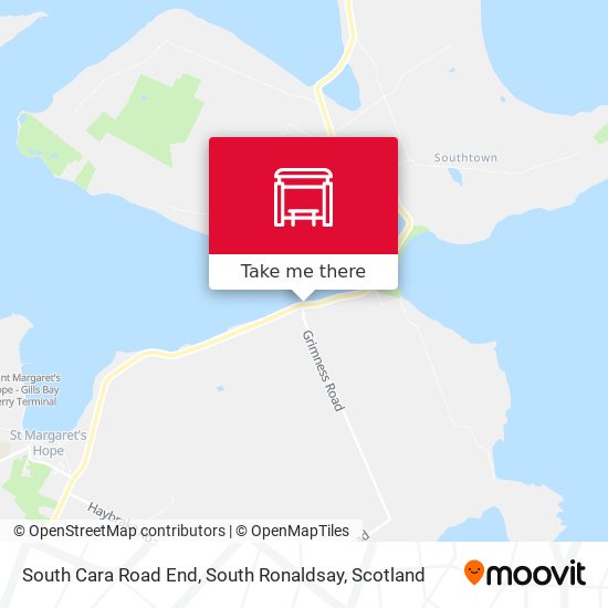 South Cara Road End, South Ronaldsay map
