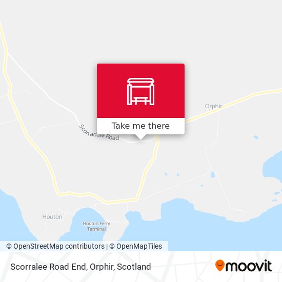 Scorralee Road End, Orphir map