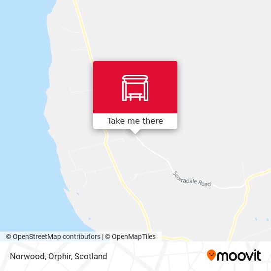 Norwood, Orphir map