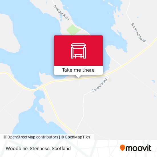 Woodbine, Stenness map