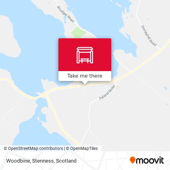 Woodbine, Stenness map