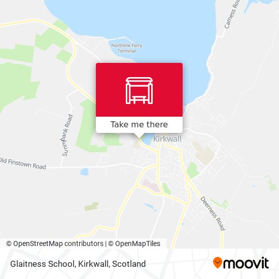 Glaitness School, Kirkwall map