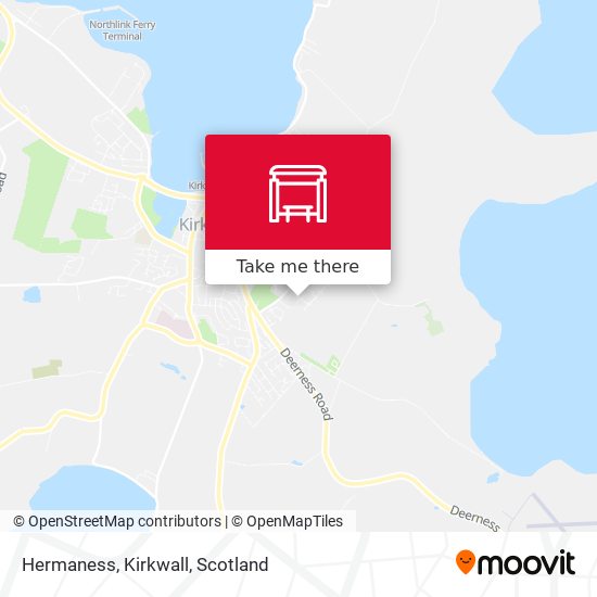 Hermaness, Kirkwall map