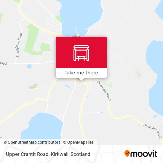 Upper Crantit Road, Kirkwall map