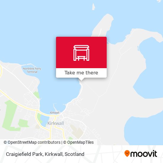 Craigiefield Park, Kirkwall map