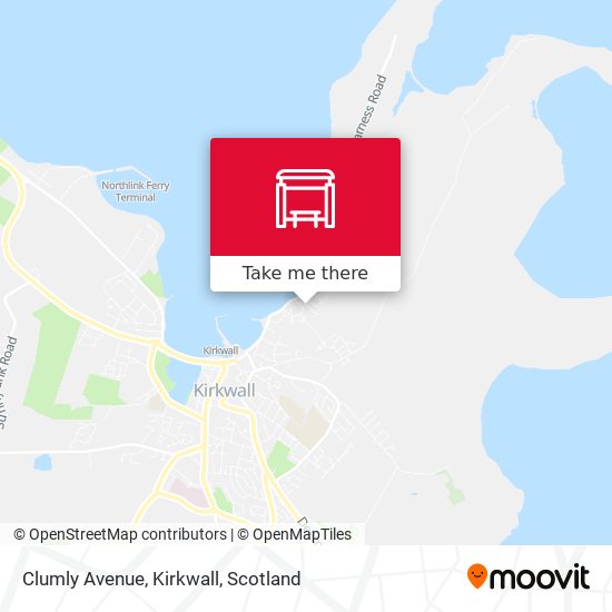 Clumly Avenue, Kirkwall map