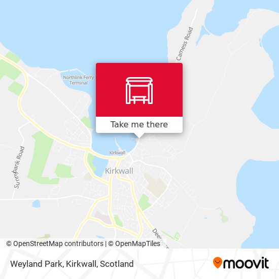 Weyland Park, Kirkwall map