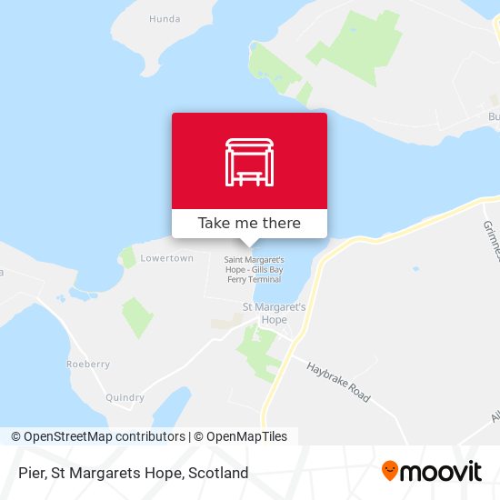Pier, St Margarets Hope map