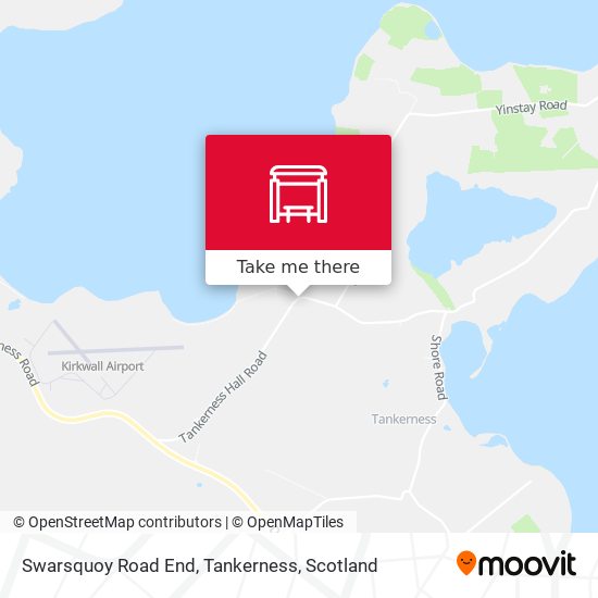 Swarsquoy Road End, Tankerness map