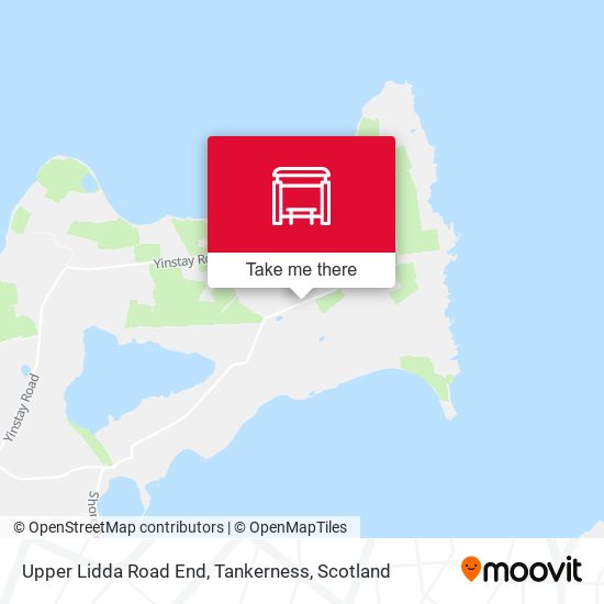 Upper Lidda Road End, Tankerness map