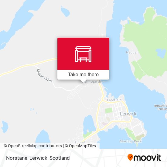 Norstane, Lerwick map