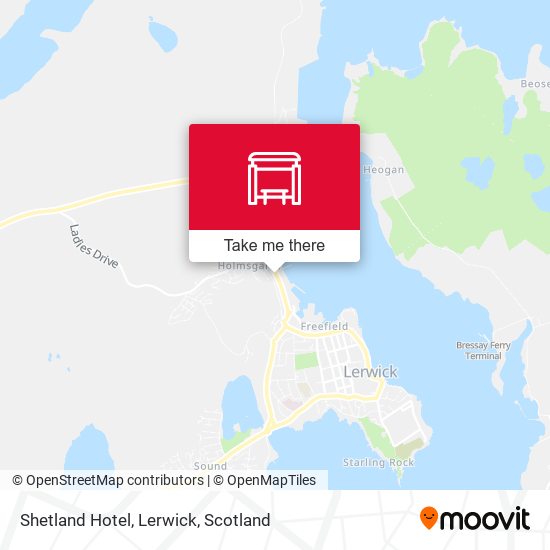 Shetland Hotel, Lerwick map