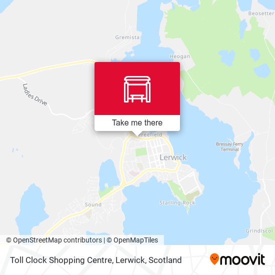 Toll Clock Shopping Centre, Lerwick map