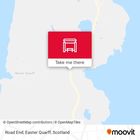Road End, Easter Quarff map