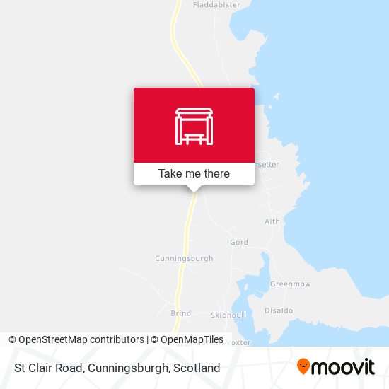 St Clair Road, Cunningsburgh map