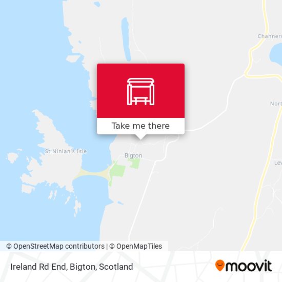 Ireland Rd End, Bigton map