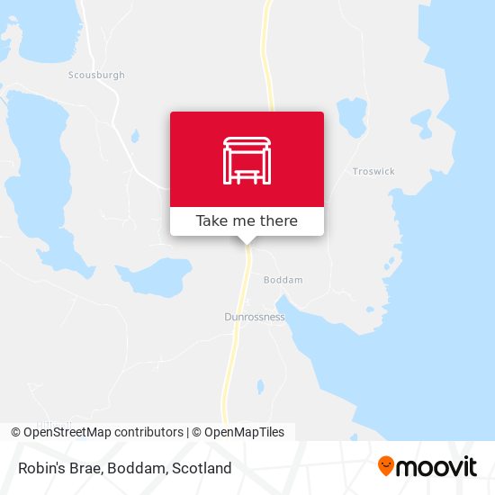 Robin's Brae, Boddam map