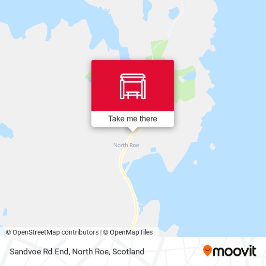 Sandvoe Rd End, North Roe map