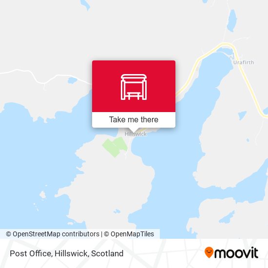 Post Office, Hillswick map