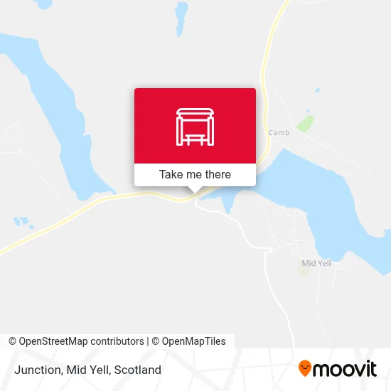 Junction, Mid Yell map