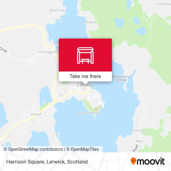 Harrison Square, Lerwick map