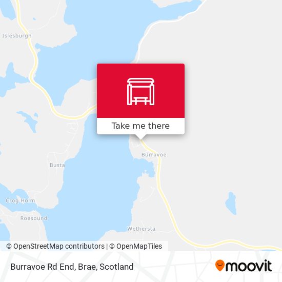 Burravoe Rd End, Brae map