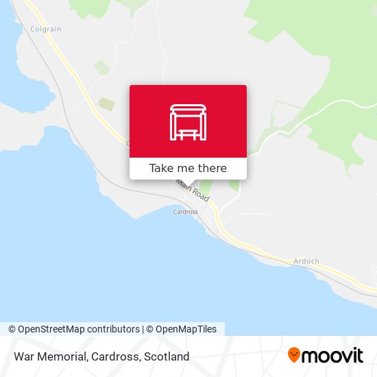 War Memorial, Cardross map