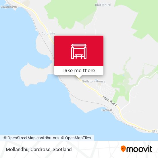 Mollandhu, Cardross map