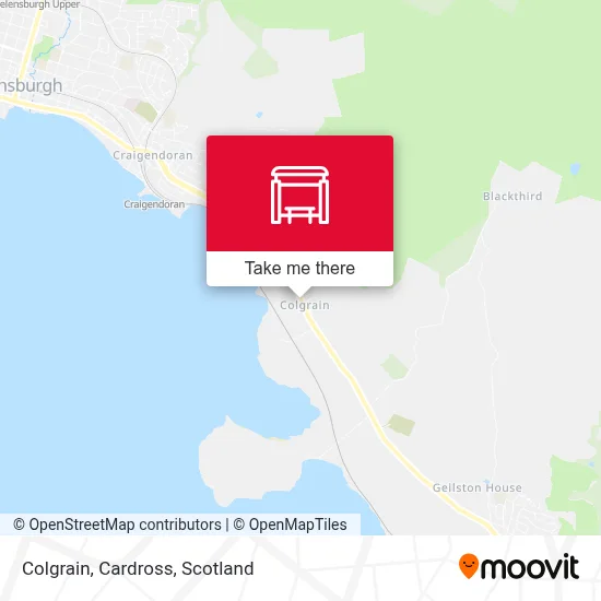 Colgrain, Cardross map