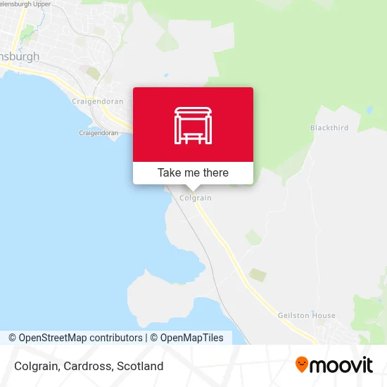 Colgrain, Cardross map
