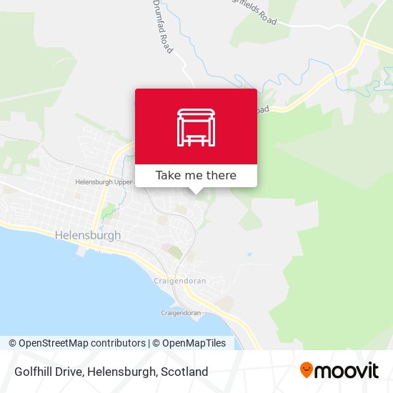 Golfhill Drive, Helensburgh map