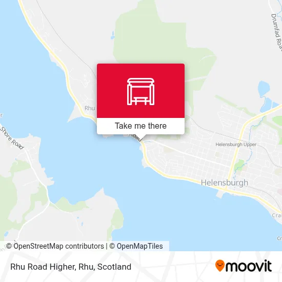 Rhu Road Higher, Rhu map