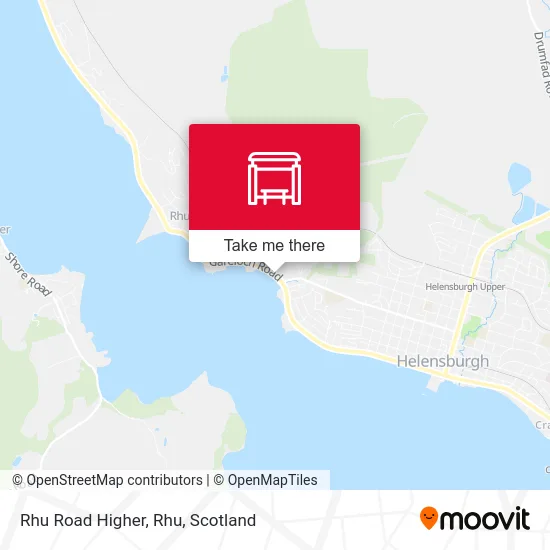 Rhu Road Higher, Rhu map