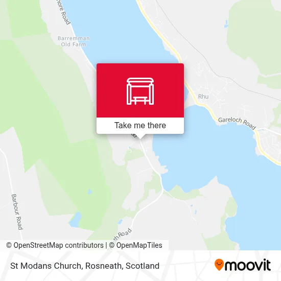 St Modans Church, Rosneath map