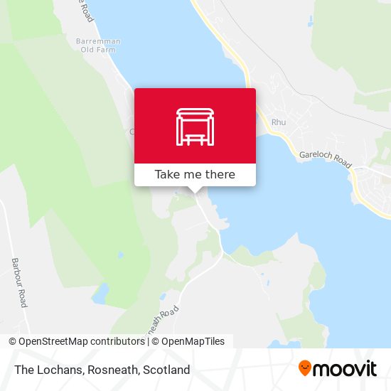 The Lochans, Rosneath map