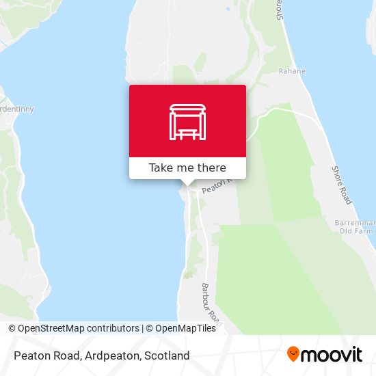 Peaton Road, Ardpeaton map