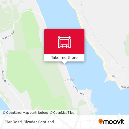 Pier Road, Clynder map