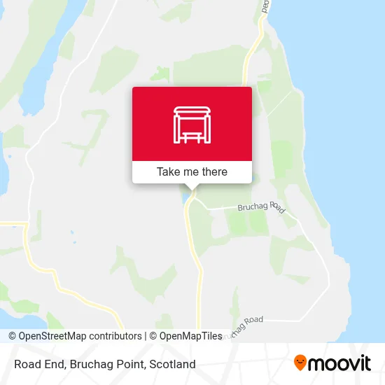 Road End, Bruchag Point map