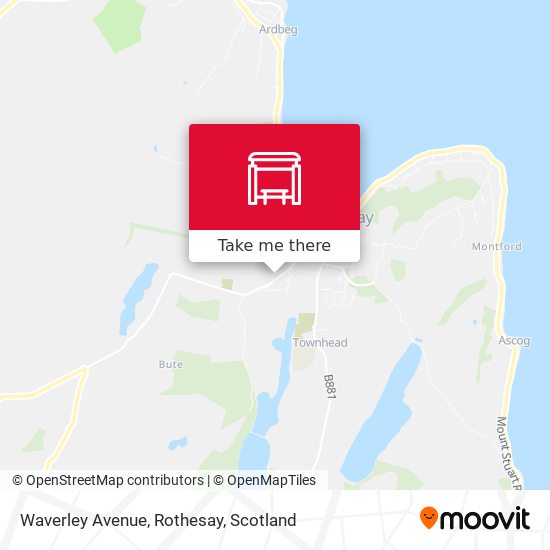 Waverley Avenue, Rothesay map